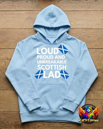"Loud Proud Scottish Lad" - Mens Hoodie