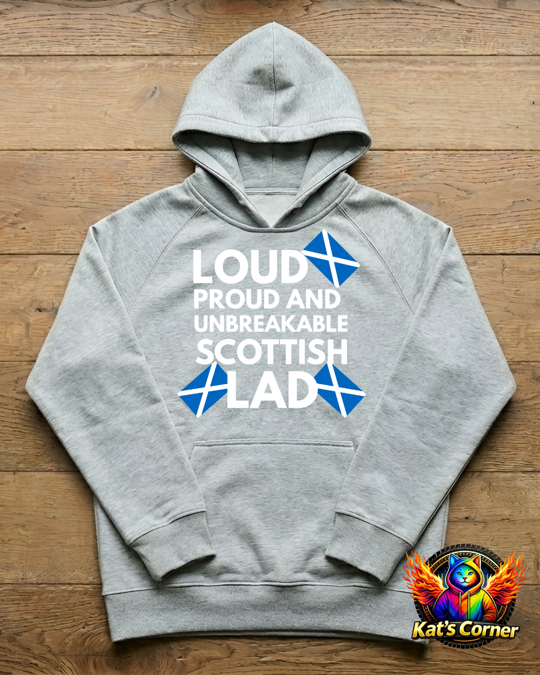 "Loud Proud Scottish Lad" - Mens Hoodie