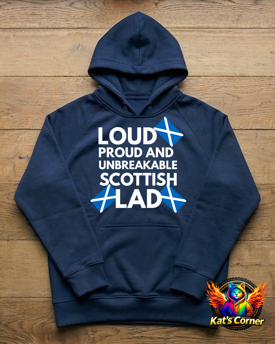 "Loud Proud Scottish Lad" - Mens Hoodie