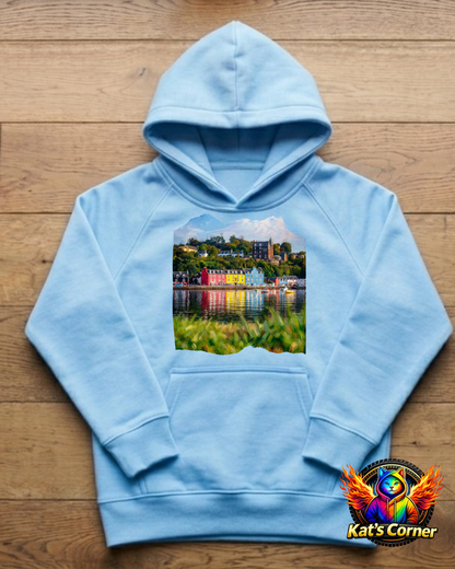 "Colours of Tobermory" Kids Hoodie