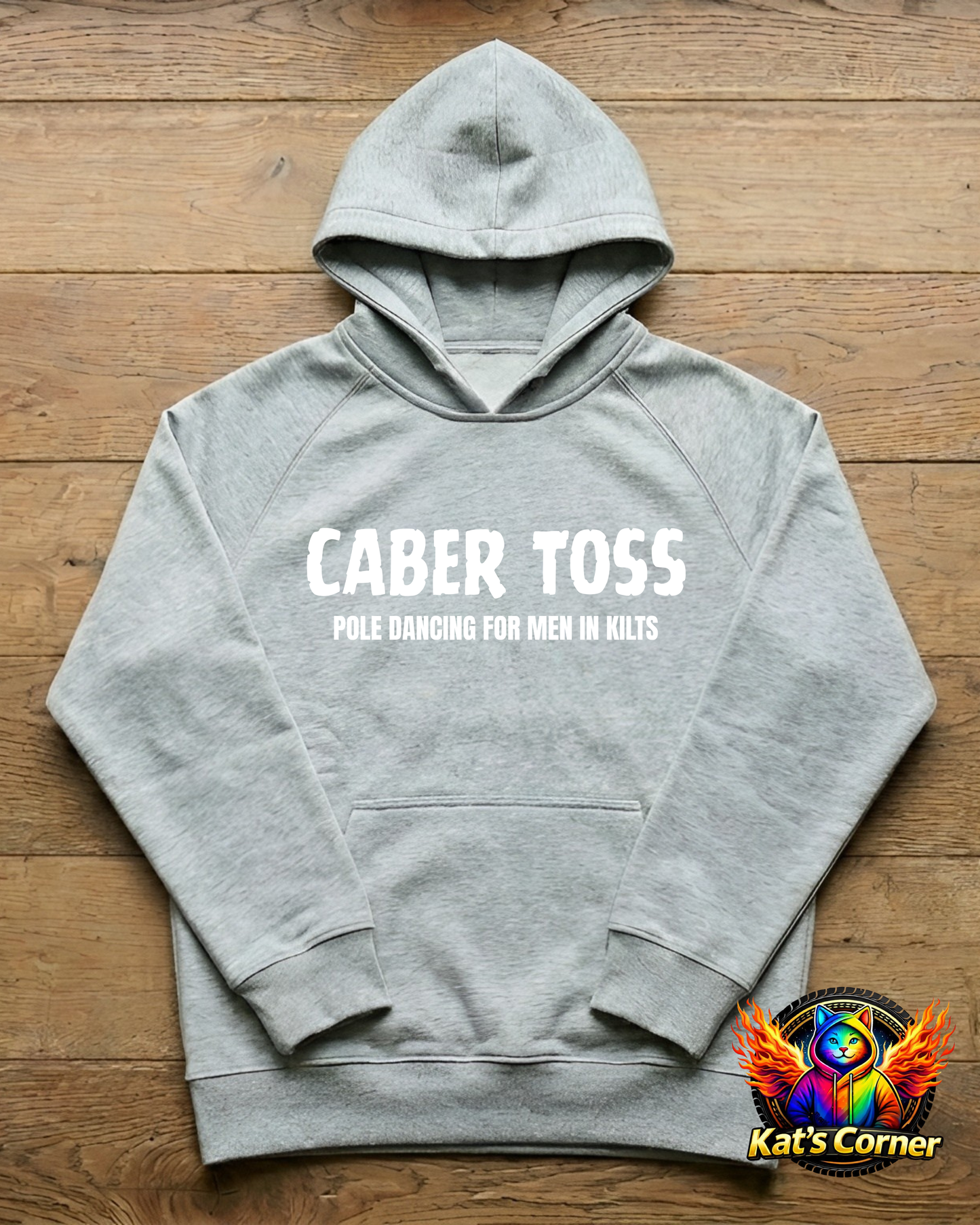"Caber Toss – Pole Dancing for Men in Kilts" Unisex Hoodie