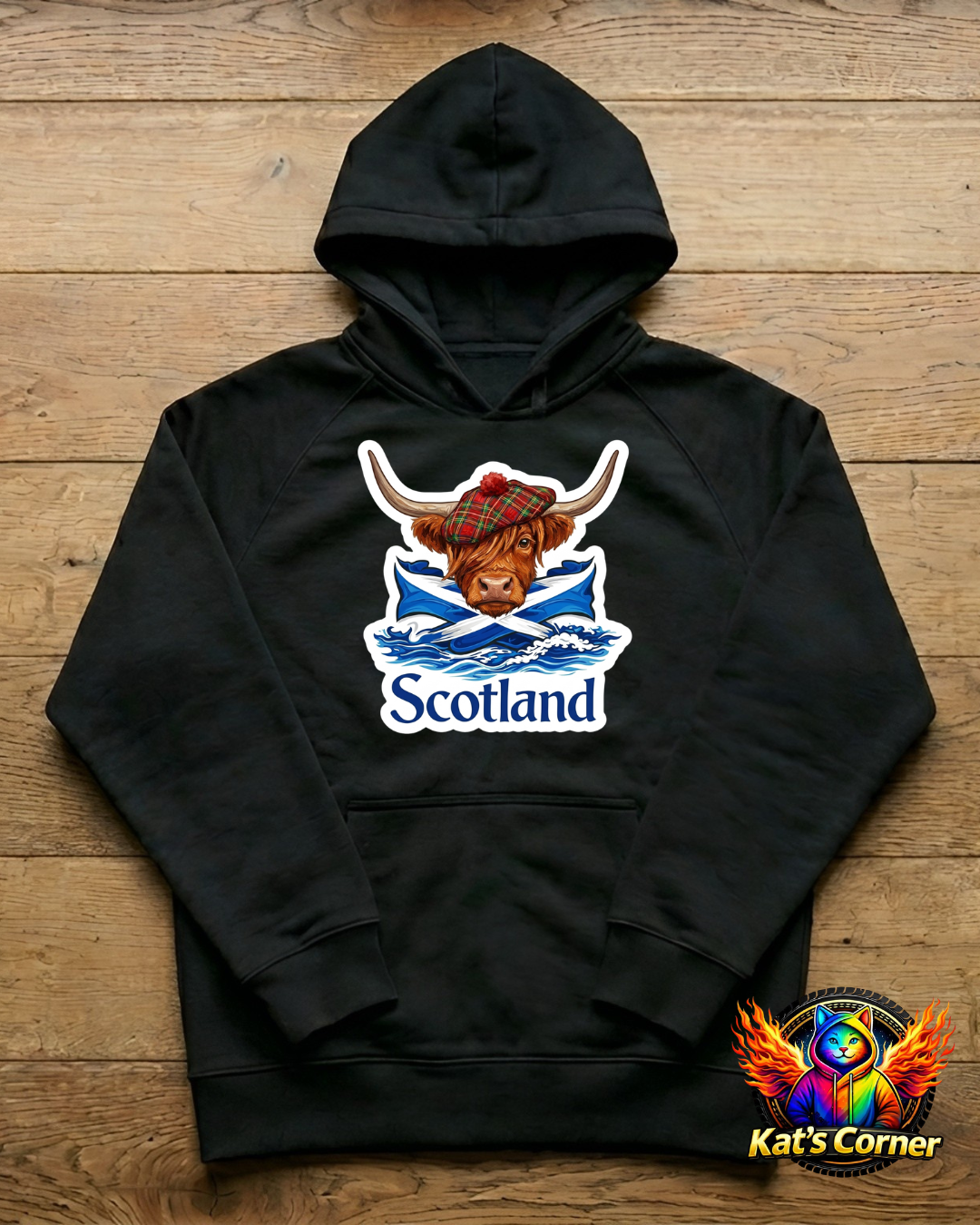 "Scotland" Highland Cow - Unisex Hoodie