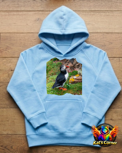 "Atlantic Puffin" Kids Hoodie