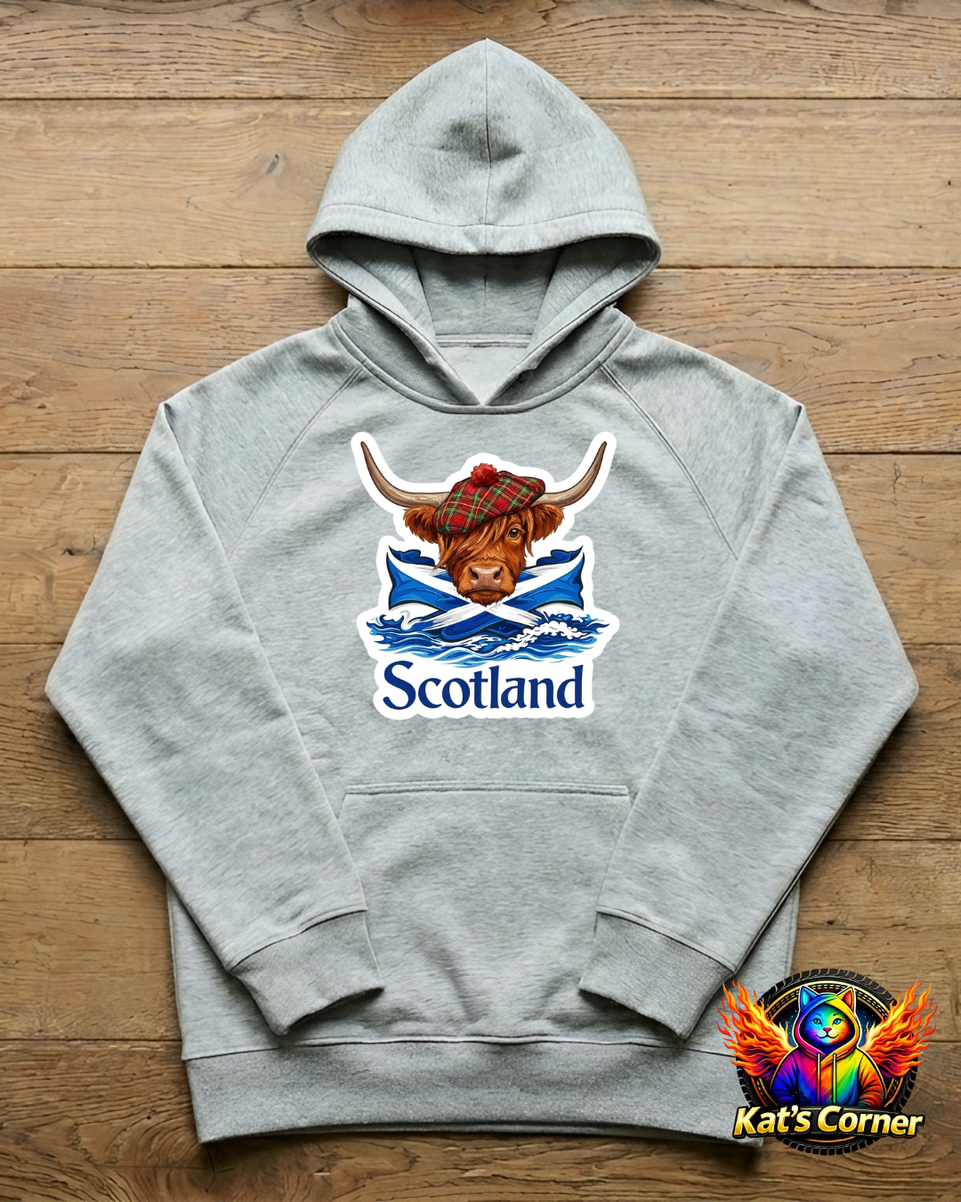 "Scotland" Highland Cow - Unisex Hoodie