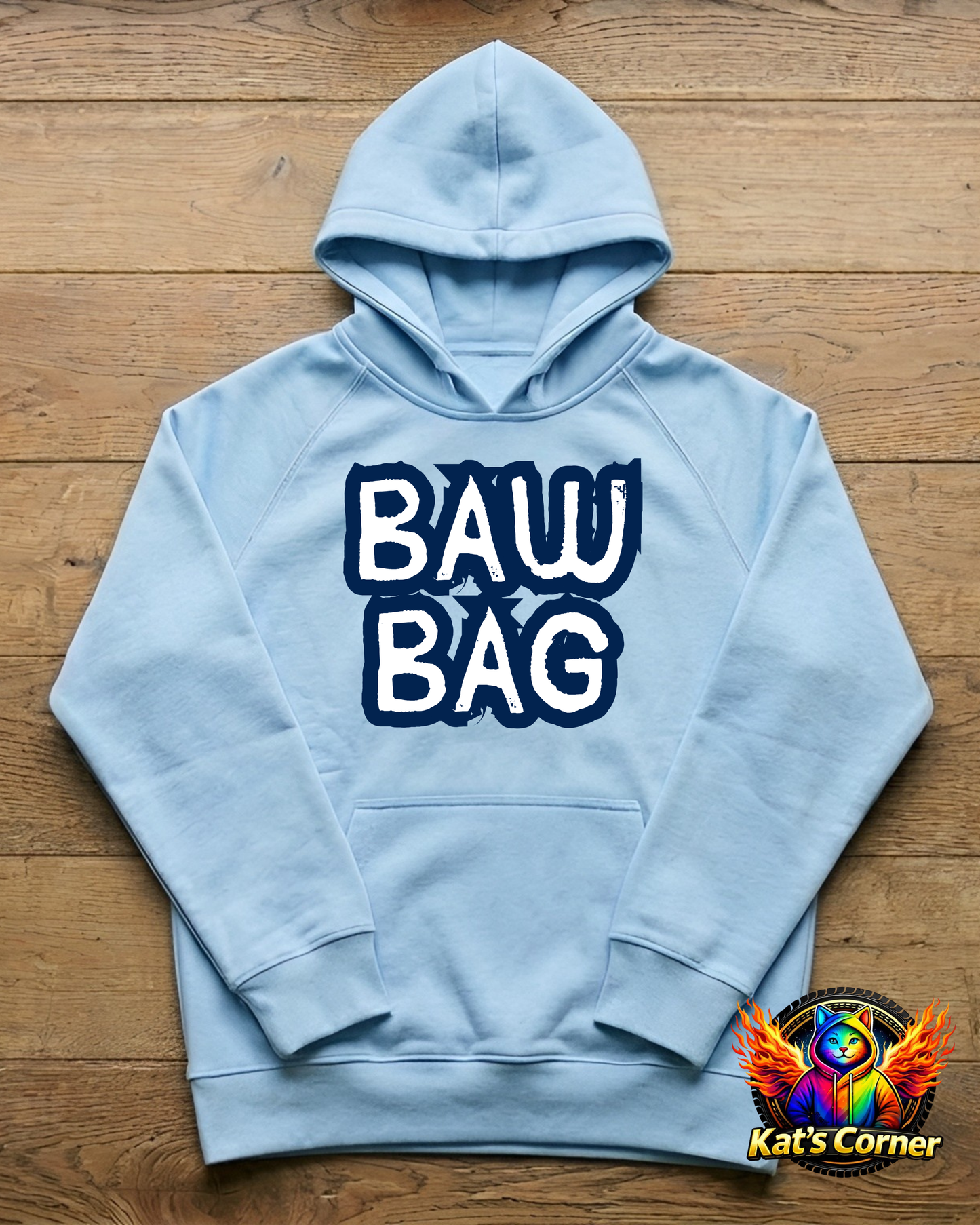 "Baw Bag" Navy Unisex Hoodie